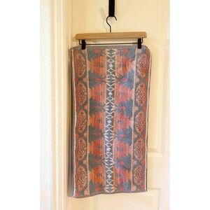 Vtg 90s Ralph Lauren Pastel Aztec Southwestern Hand Towel 30” X 16” Cotton USA